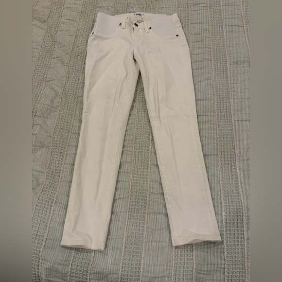 PAIGE Denim - Paige Skyline Ankle Peg Jeans White Denim Size 27